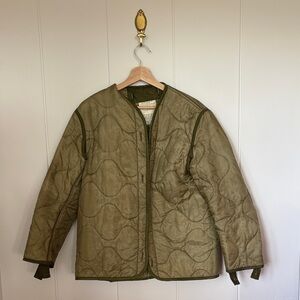Olive Quilted Jacket